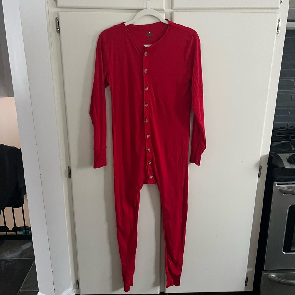 RedHead Vibrant Red Button-Up Top